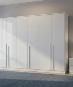 Guarda-roupa Casal Bianca 6 Portas Larg. 2.30m 100% MDF Branco - Bianchi