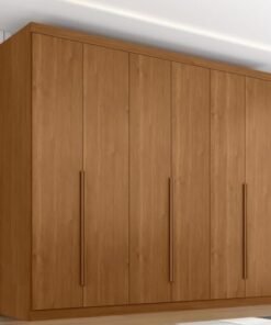 Guarda-roupa Casal Alvorada 6 Portas Larg. 2.70m 100% MDF Nature - Bianchi