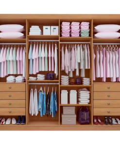 Alternative view of Roupeiro Casal Daymond Cinamomo 8 Portas 8 Gavetas 100% MDF Larg. 2.75m  - D Doro