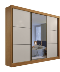 Guarda-Roupa Casal New Dallas Cinamomo/Off MDF D Doro