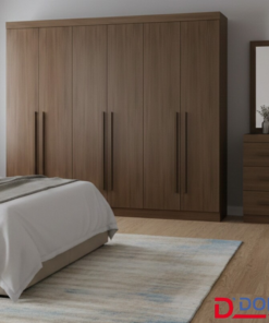 Guarda-roupa Casal Da Vinci Plus Castanho 6 Portas 6 Gavetas 100% MDF Larg. 2.75m - D Doro