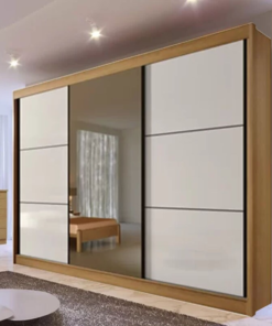 Alternative view of Guarda-Roupa Casal Los Angeles c/Espelho Cinamomo/Off/Cinamomo MDF Larg. 2.73m D Doro
