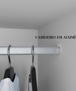 Guarda-roupa Casal Dinamarca Cinamomo/Off C/Espelho 6 Portas 9 Gavetas C/pés Larg. 1.84m - Sallêto - Imagem 3