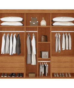 Guarda-roupa Casal Lucca Premium Nature 6 Portas 6 Gavetas Larg. 2.73m 100% MDF Rufato - Imagem 2
