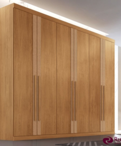 Guarda-roupa Casal Lucca Premium Nature 6 Portas 6 Gavetas Larg. 2.73m 100% MDF Rufato