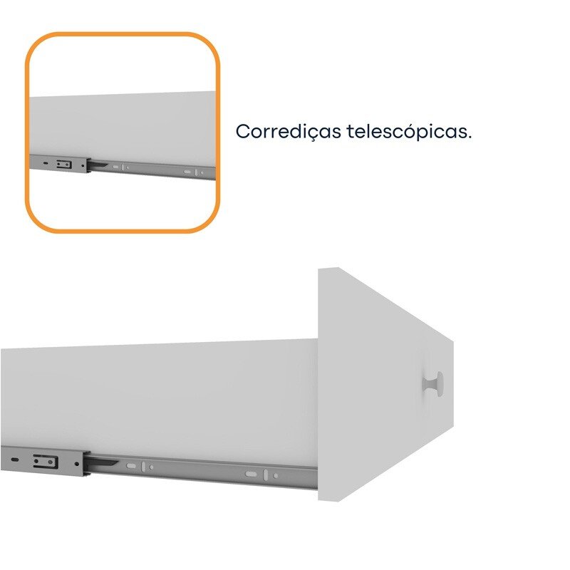 Roupeiro Casal Veneza Neve 6 Portas 4 Gavetas Larg. 2.39m - Tcil - Imagem 3