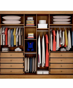 Alternative view of Guarda-Roupa Casal Montello Larg. 2.41m 100% MDF 3 Pts 8 Gav. c/ Espelho Cumaru Novo Horizonte