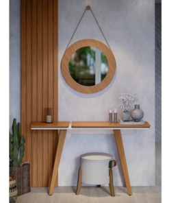 Espelho Ibiza + Aparador Ibiza + Painel Decorativo Detroit Ripado Tebarrot - Imagem 2