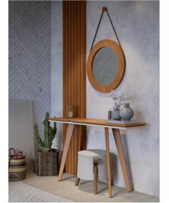 Espelho Ibiza + Aparador Ibiza + Painel Decorativo Detroit Ripado Tebarrot