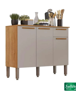 Balcão Cozinha Madri Cinamomo/Off Larg. 1.05m - Sallêto