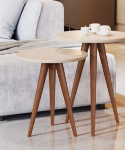 Conjunto Mesa de Apoio 8003 Luxo Perola (Off White) JB Bechara - Imagem 2