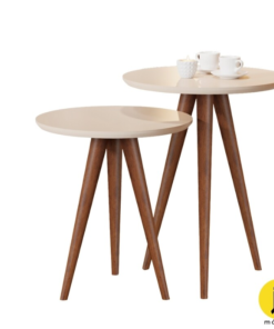 Conjunto Mesa de Apoio 8003 Luxo Perola (Off White) JB Bechara