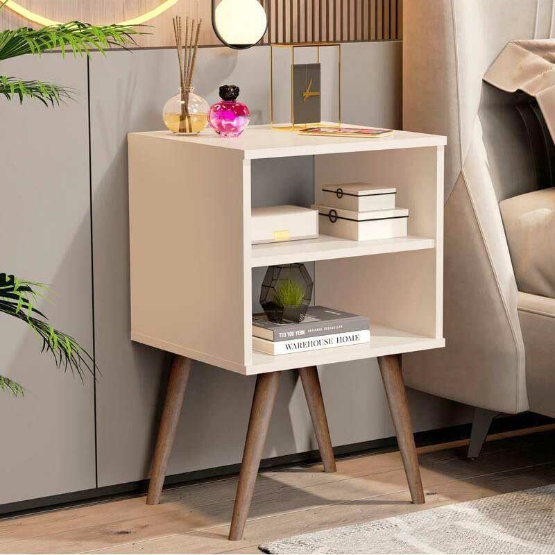 Mesa de Cabeceira 1515 Off White JB Bechara