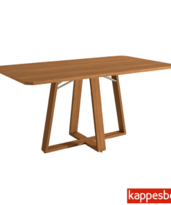 Mesa de Jantar BA68 Tampo MDF Madeirado 160X80 - Kappesberg