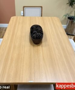 Mesa de Jantar BA65 Tampo MDF Madeirado 120X80 + 4 Cad. Gardeni Cinamomo - Kappesberg - Imagem 3