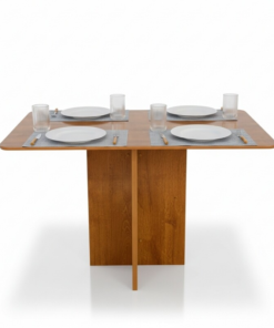 Mesa de Jantar Salina 120x80 Tampo Londres Cinamomo - Cel Móveis