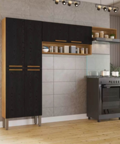 Cozinha Madri Cinamomo/Preto Sallêto