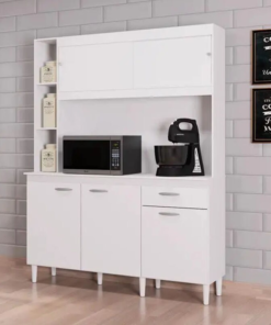 Kit Duda 5 Portas 1 Gaveta Branco Larg. 1.40m Poquema
