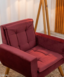 Poltrona Camila Veludo Bordô - Oferta - Imagem 3
