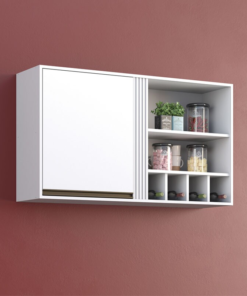 Armário Aéreo Cozinha Pérola Larg. 1.20m Branco Sallêto