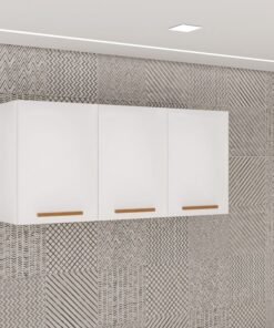 Aéreo Triplo New Valência Branco/Cinamomo Larg. 1.20m - Sallêto