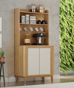 Cantinho do Café Mantiqueira Larg. 0.70m Cinamomo/Off C/ 2 Portas Valdemóveis - Oferta - Imagem 3