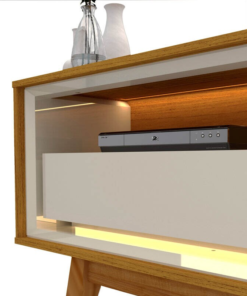 Alternative view of Rack Requinte Larg. 2.12m Naturale/off C/ Led 100% MDF para TV até 75" - Gelius