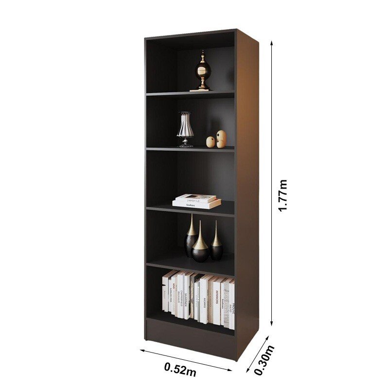Biblioteca Mirage Larg. 0.52m Preto Viero - Imagem 2