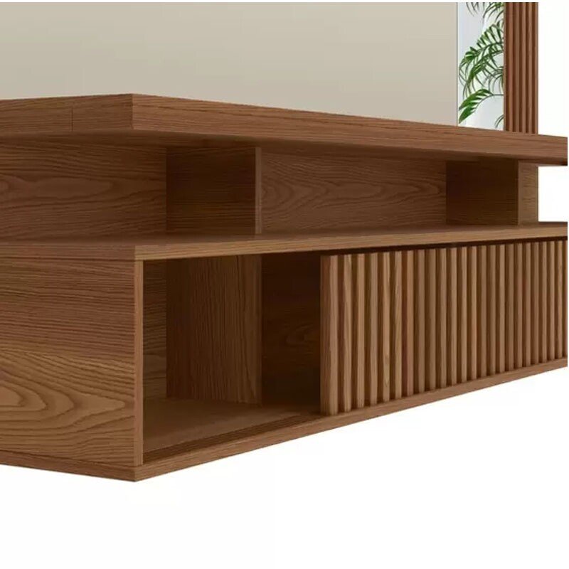 Painel Home Maragogi TV até 60 Polegadas Freijó/Off White Linea Brasil - Imagem 2