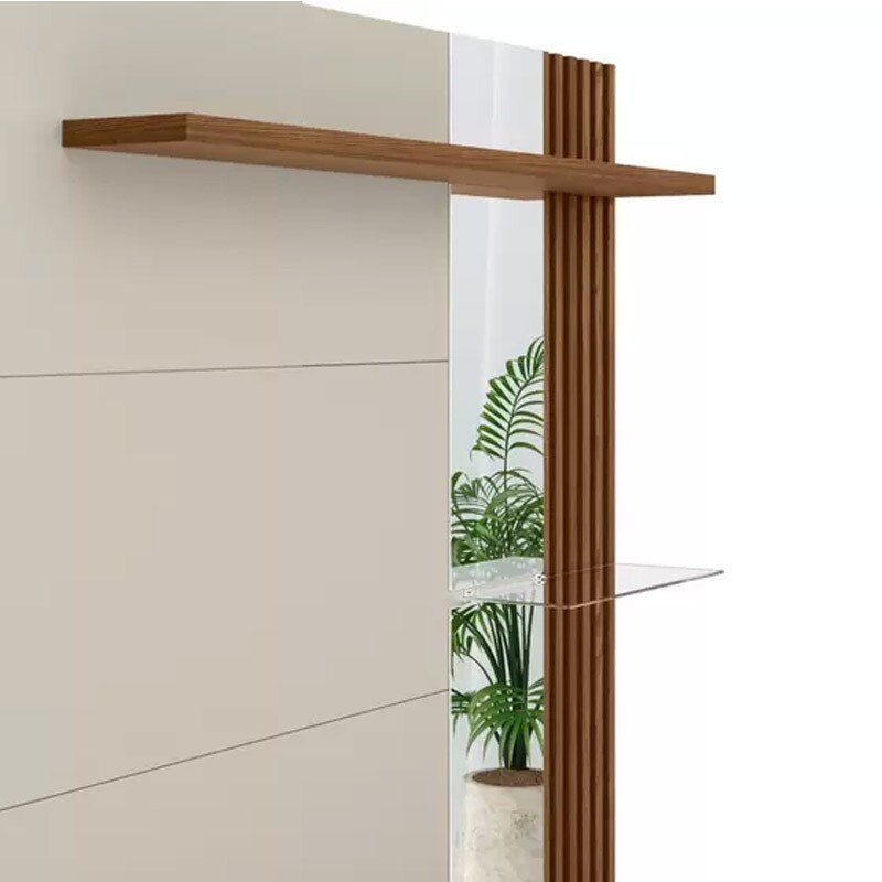Painel Home Maragogi TV até 60 Polegadas Freijó/Off White Linea Brasil - Imagem 3