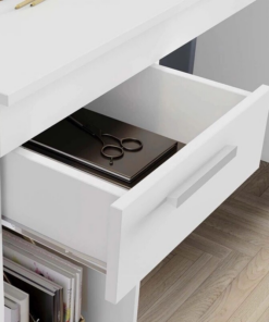 Alternative view of Mesa Office NT 2070 Larg. 1.08m Branco 1 Gaveta Notável - Oferta