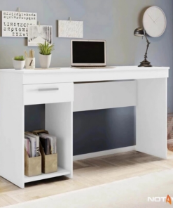 Mesa Office NT 2070 Larg. 1.08m Branco 1 Gaveta Notável - Oferta