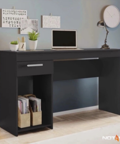 Mesa Office NT 2070 Larg. 1.08m Preto 1 Gaveta Notável - Oferta